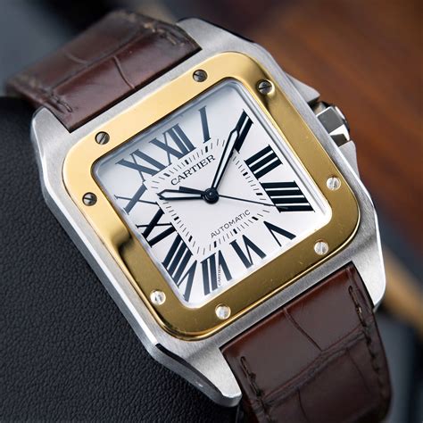 cartier santos 100 xl gold|cartier santos 100 price uk.